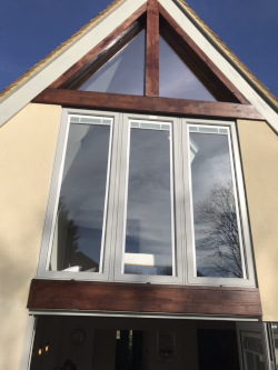 Exterior stain & painted