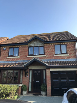 External Fascia’s & soffits stained